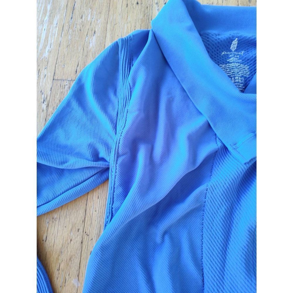 FREE PEOPLE MERCURY MOTO JACKET BLUE NWT SZ M/L - Picture 8 of 10